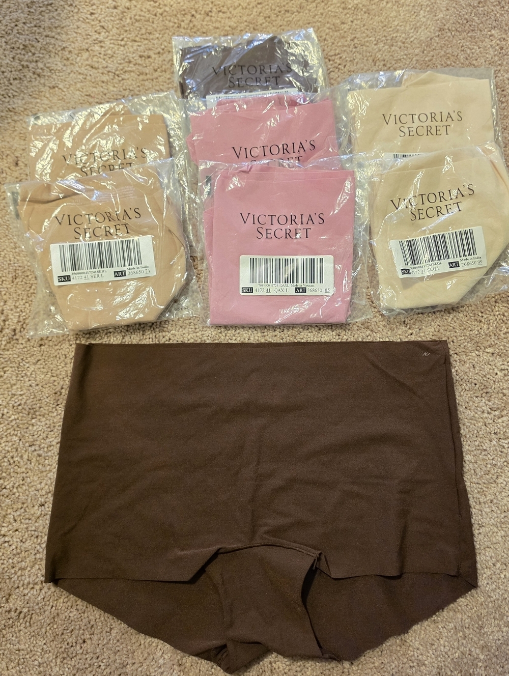 Victoria’s Secret PINK NWT Boyshort Boxer Panty Bundle 8pc Size L  No Show